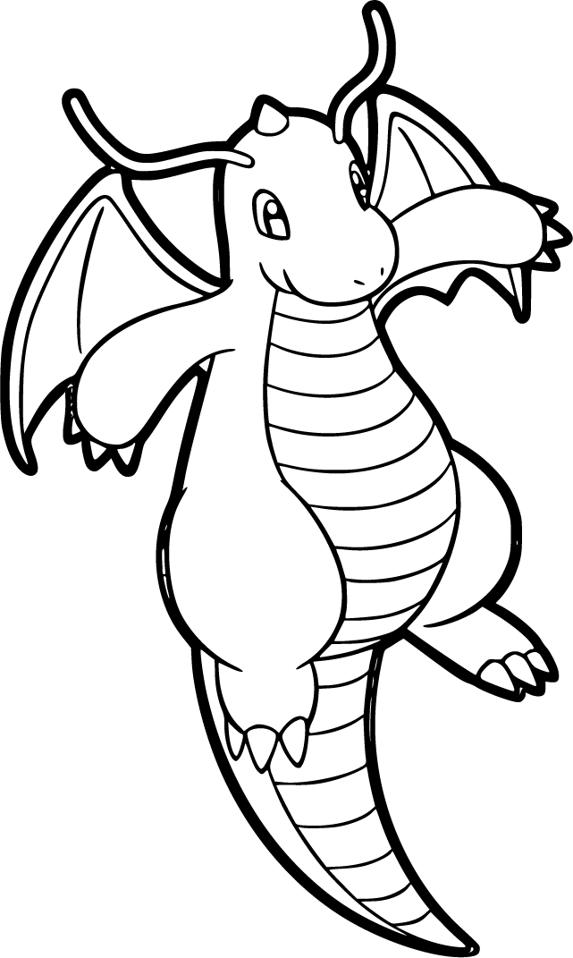 Dratini, Dragonair & Dragonite Coloring Pages | 100% Free, Printable & Fun