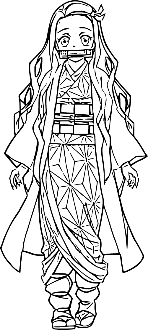 Nezuko Kamado Coloring Pages | 100% Free, Printable & Fun