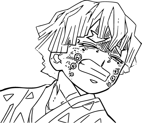 Zenitsu Agatsuma displays a mix of fear and anxiety