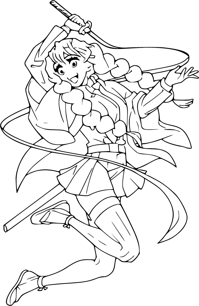 Dynamic Sword Wielder Mitsuri