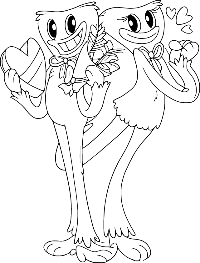 Kissy Missy and Huggy Wuggy Valentine