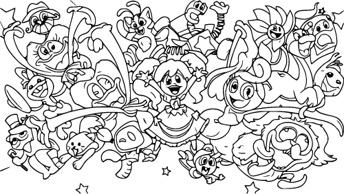 poppy playtime coloring page