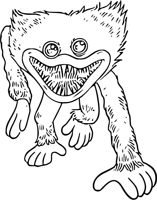 Creepy Huggy Wuggy on the Prowl