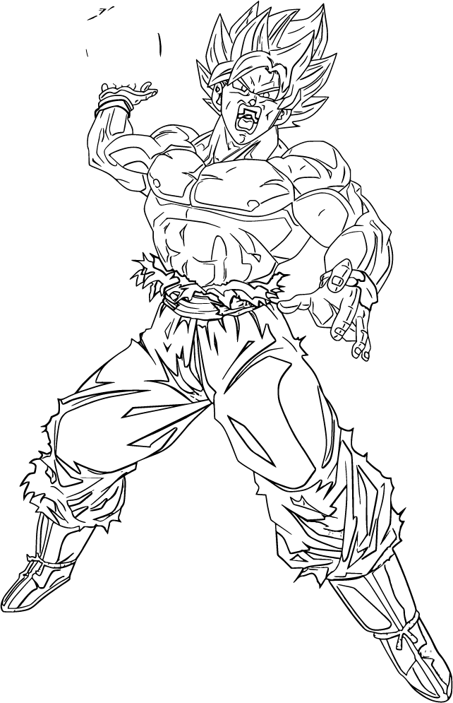 Goku’s Determined Stance