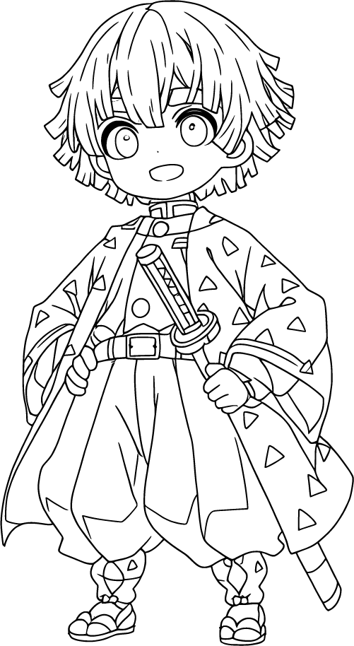 Chibi Zenitsu in Delight