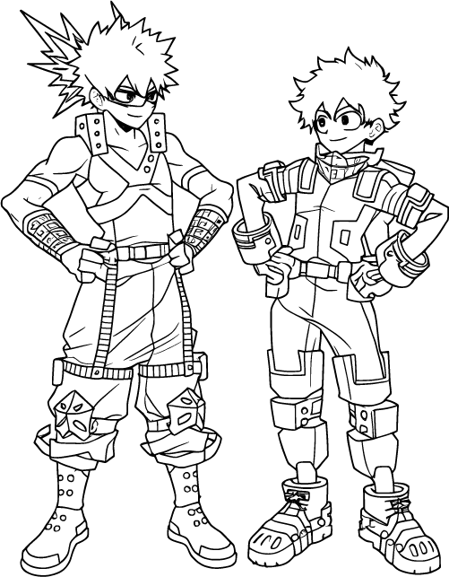 Izuku and Bakugo