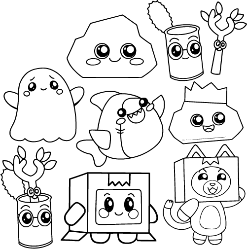 Lankybox Characters Collection