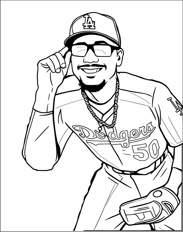 Mookie Betts Coloring Pages | 100% Free, Printable & Fun