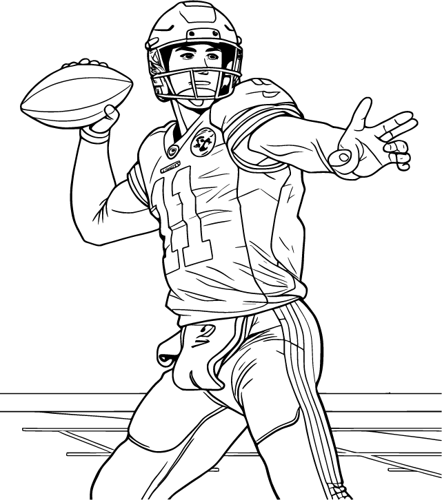 Patrick Mahomes in his Kansas City Chiefs uniform