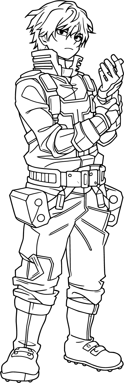 (MHA) - Shoto Todoroki Coloring Pages | 100% Free, Printable & Fun