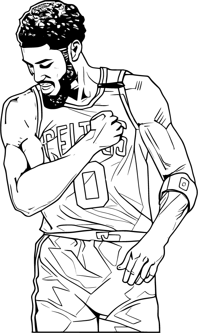 Jayson Tatum Coloring Pages | 100% Free, Printable & Fun