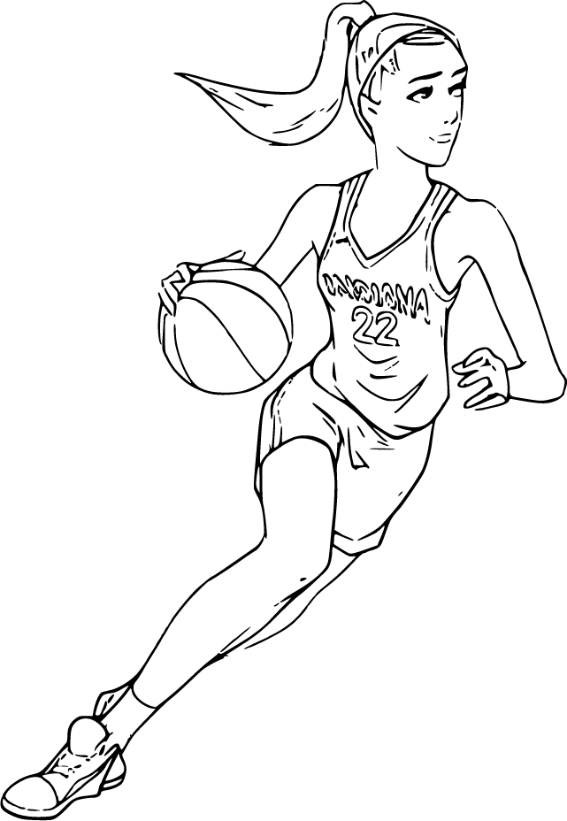 Caitlin powers forward in her Indiana uniform