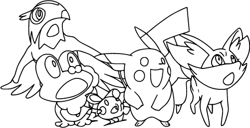 Froakie and Friends Express Surprise