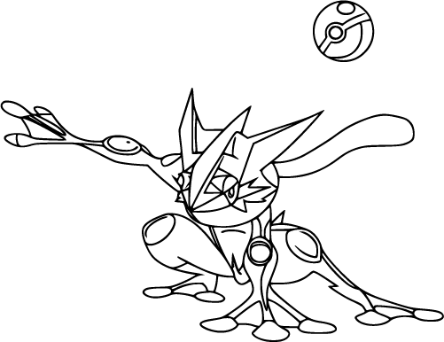 Greninja and poke ball