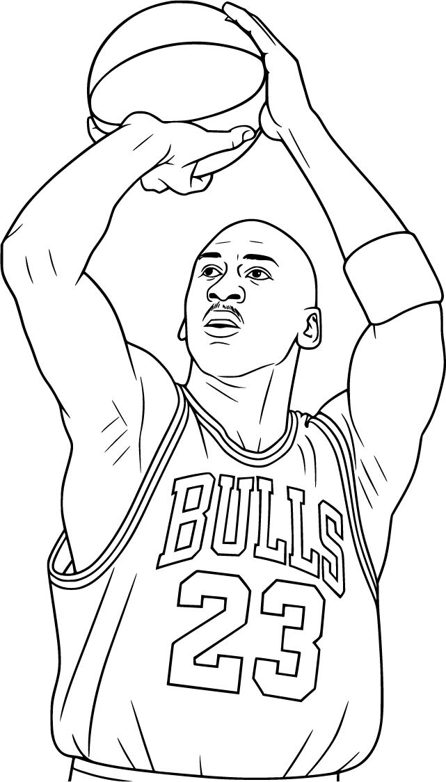Michael Jordan Coloring Pages | 100% Free, Printable & Fun