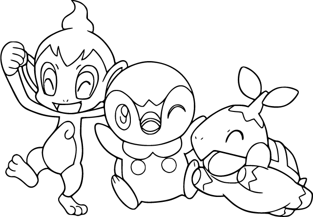 Piplup and His Playful Companions