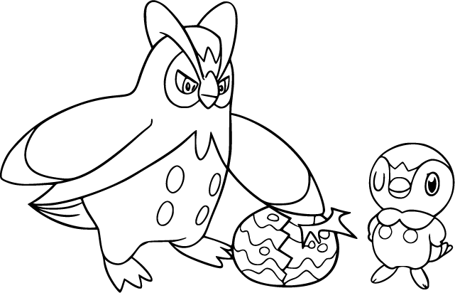 Prinplup Breaks a Pokémon Egg with Piplup