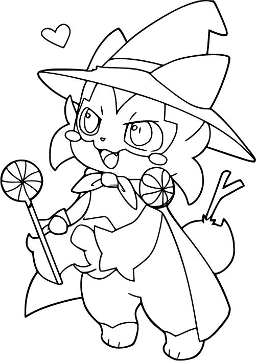 Floragto holding a lollipop