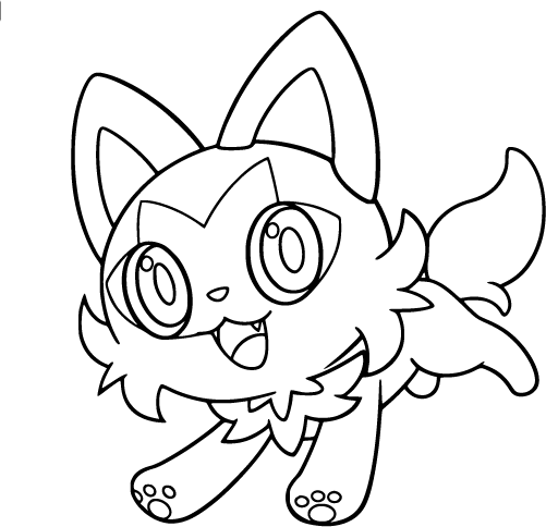 Playful Sprigatito Coloring Page