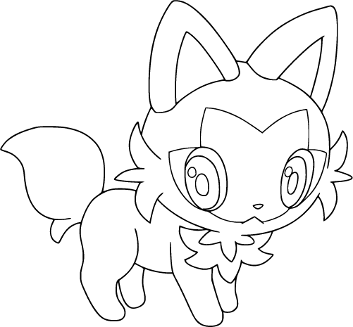 Sprigatito stands alert