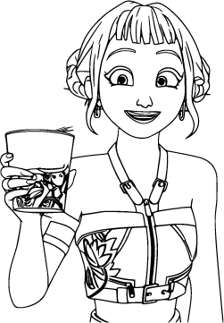 Zoey holding instant noodle cup