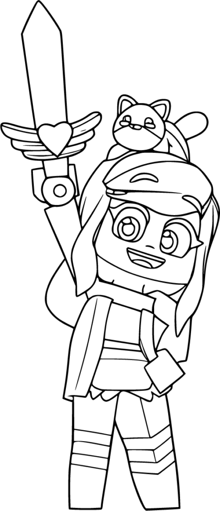 Aphmau and Friend with Magical Sword Raised High