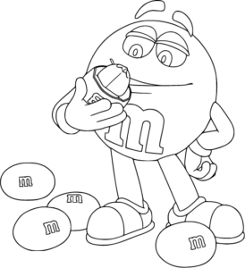 Mms Coloring M&M’s Coloring Pages | 100% Free, Printable & Fun