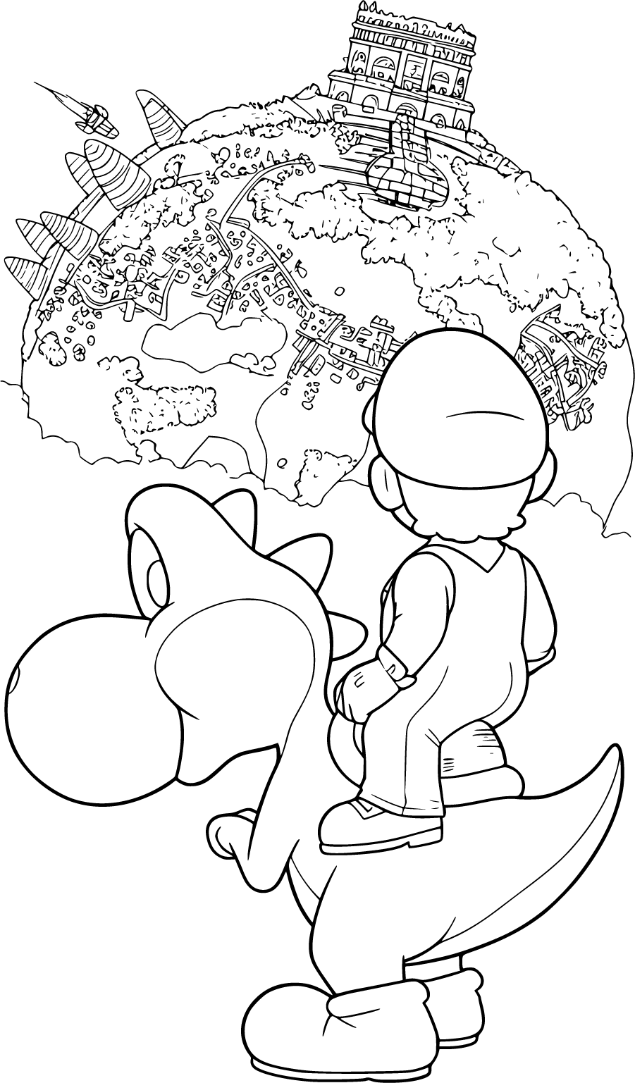 Mario and Yoshi Galactic Adventure