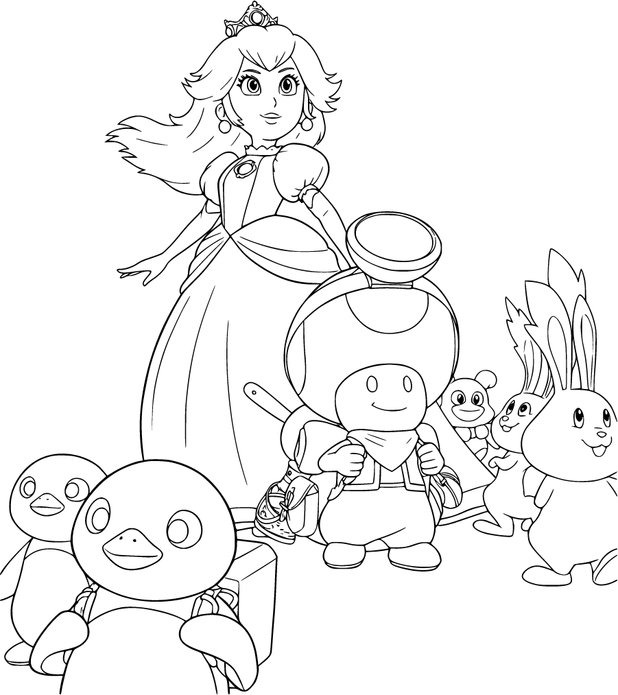 Princess Peach Toad and Friends