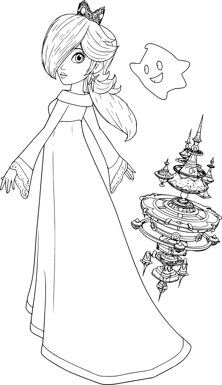 Rosalina and Luma from Super Mario Galaxy