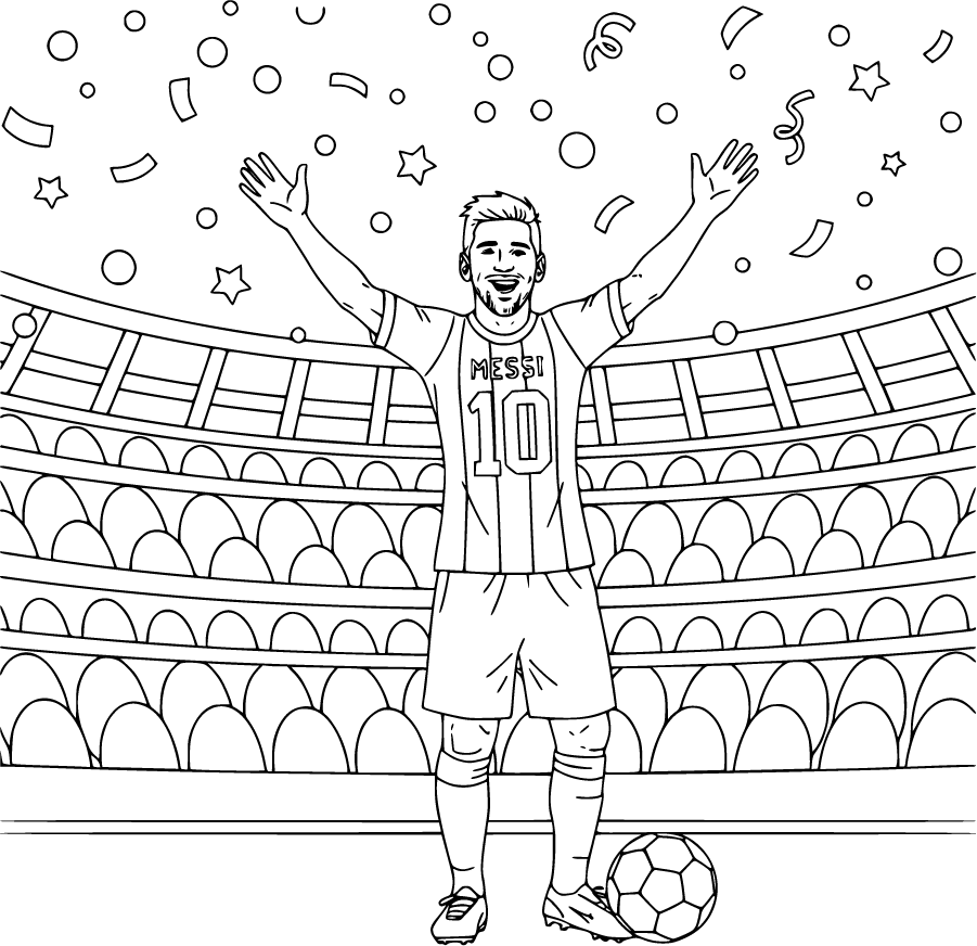 lionel messi goal celebration on field