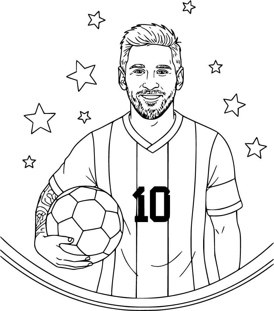 lionel messi holding soccer ball