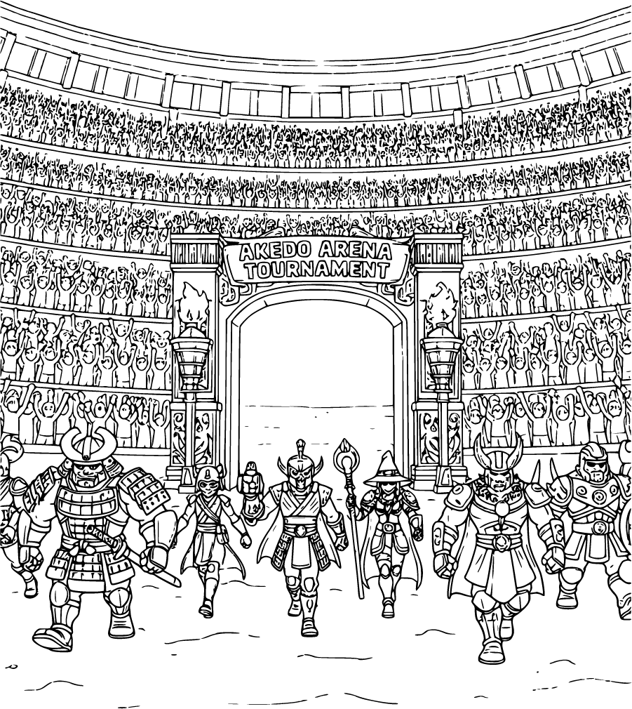 Akedo Warriors Entering Tournament Arena