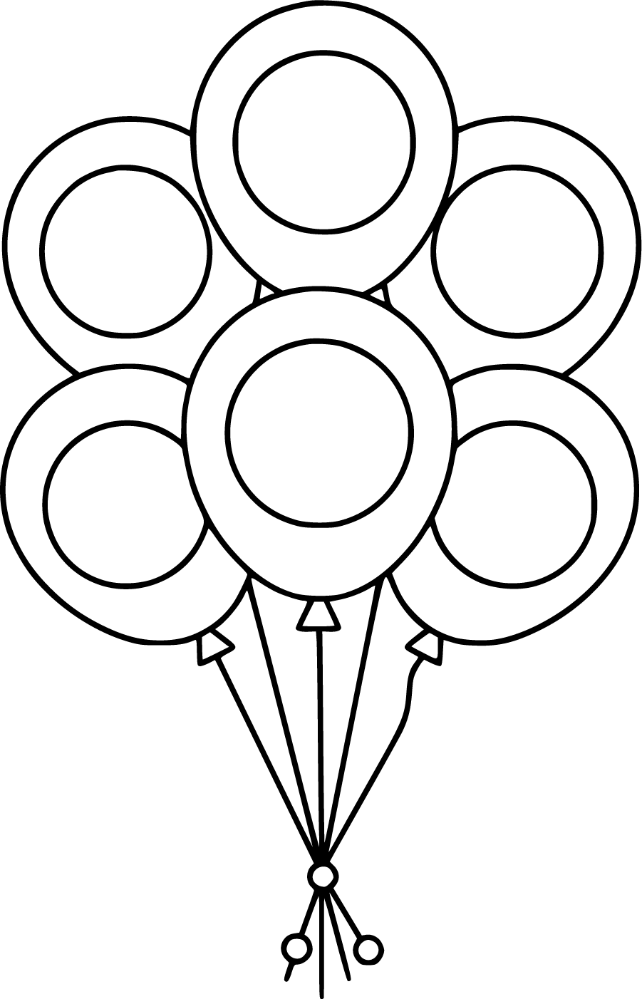 Balloons With Large Dot Marker Circles