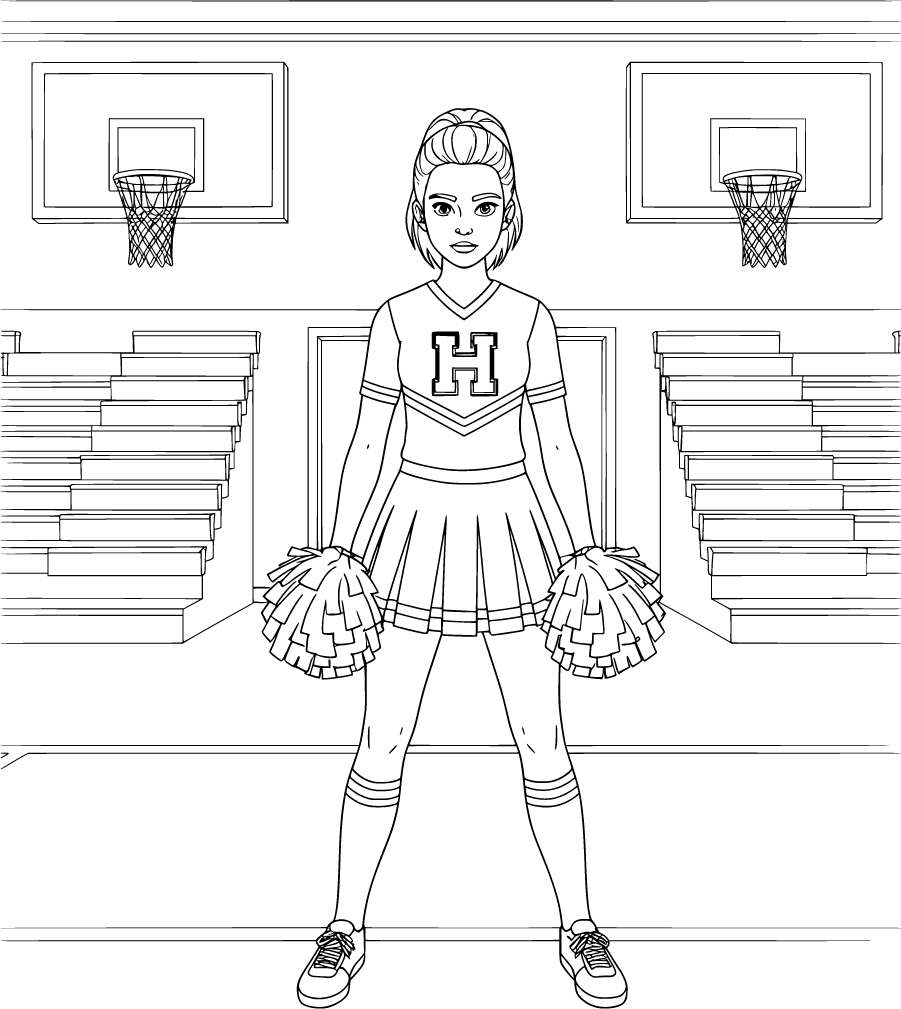 Chrissy Cunningham In Hawkins High Gym