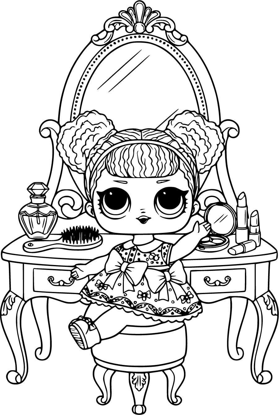 LOL Surprise Doll At Vanity With Beauty Accessories