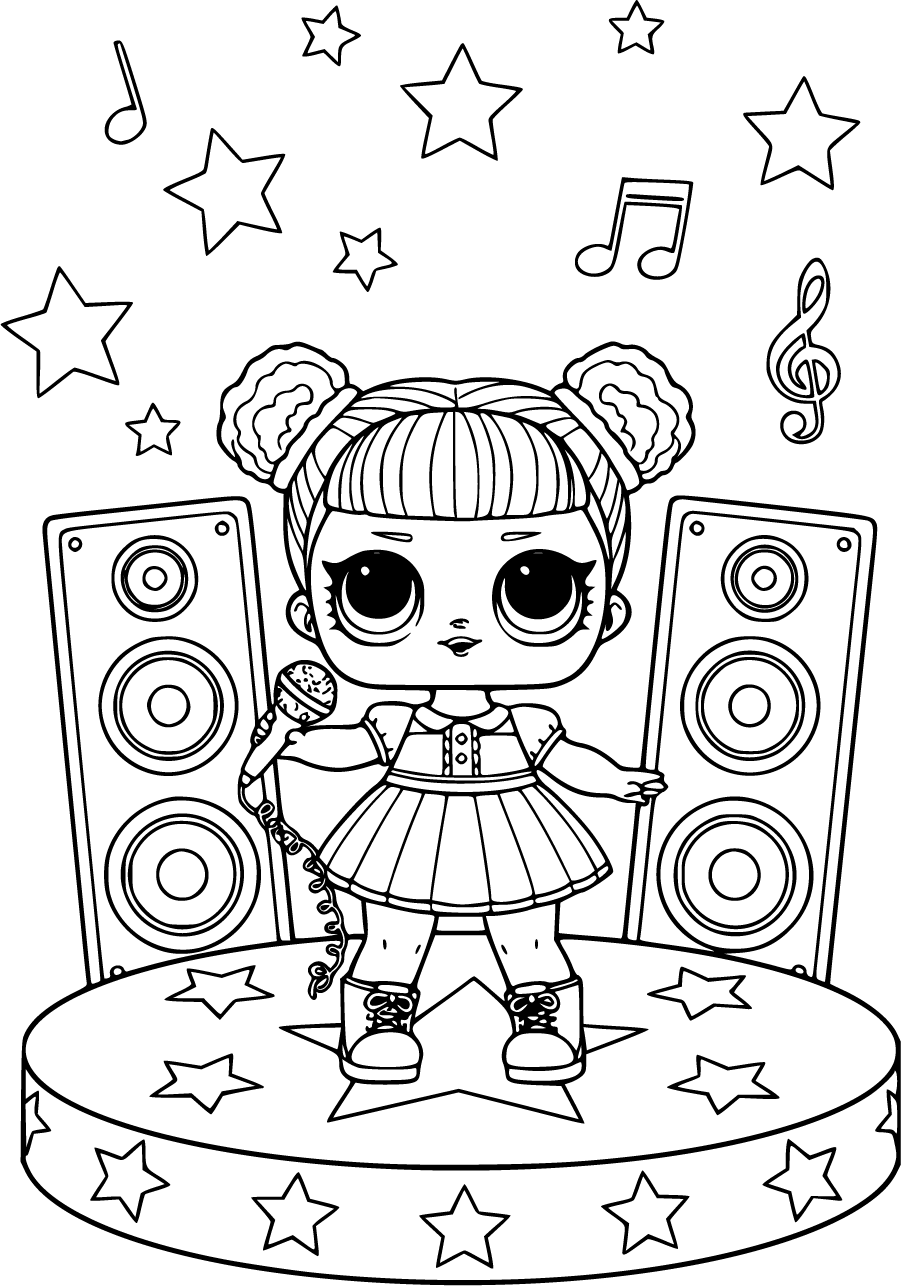 LOL Surprise Doll Performing On Music Stage