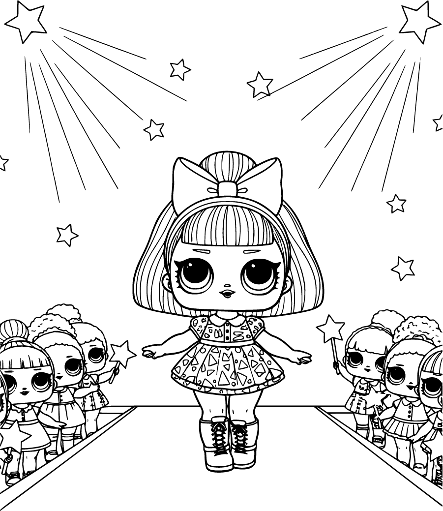 LOL Surprise Doll Walking On Fashion Runway