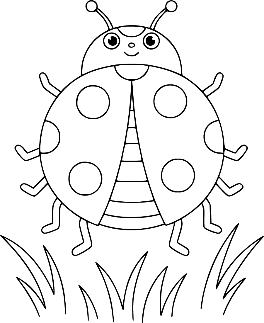 Ladybug With Large Dot Marker Spots