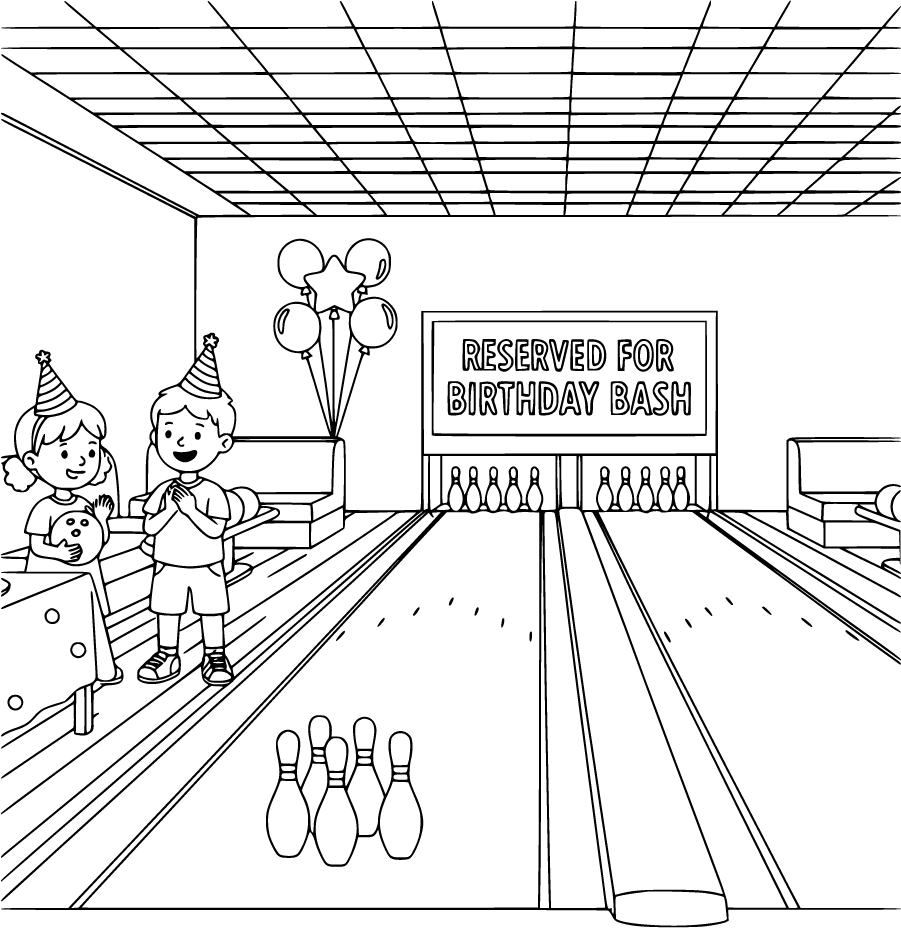 bowling alley birthday party
