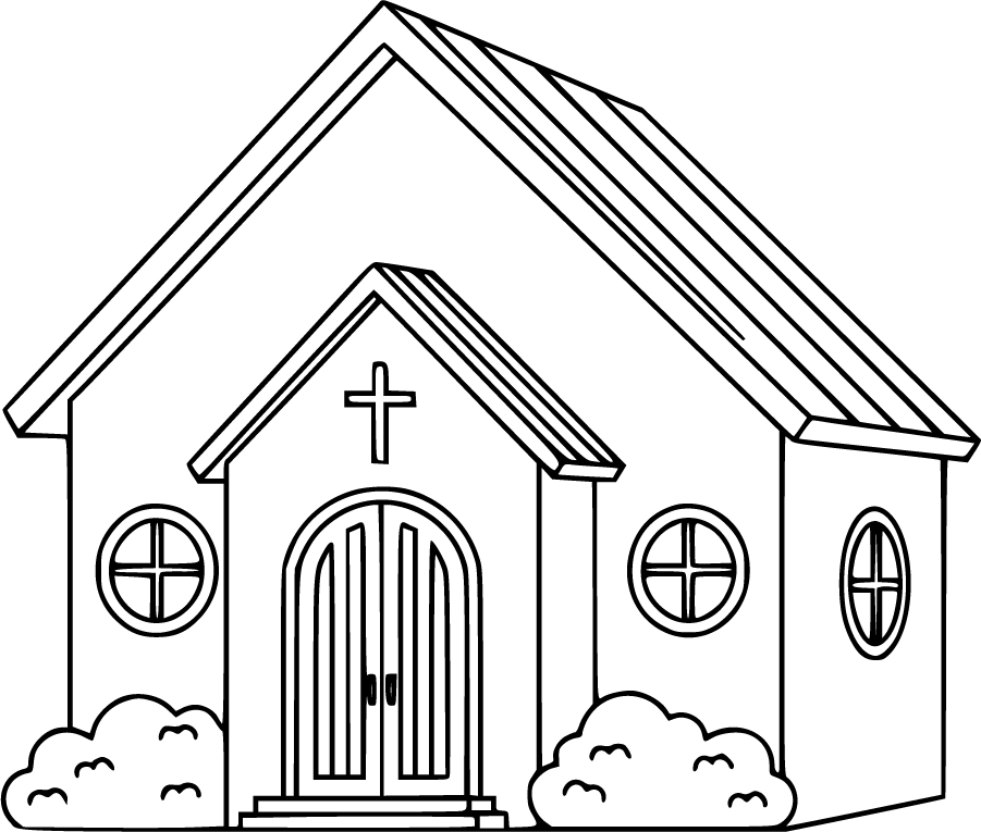 chapel church with double doors