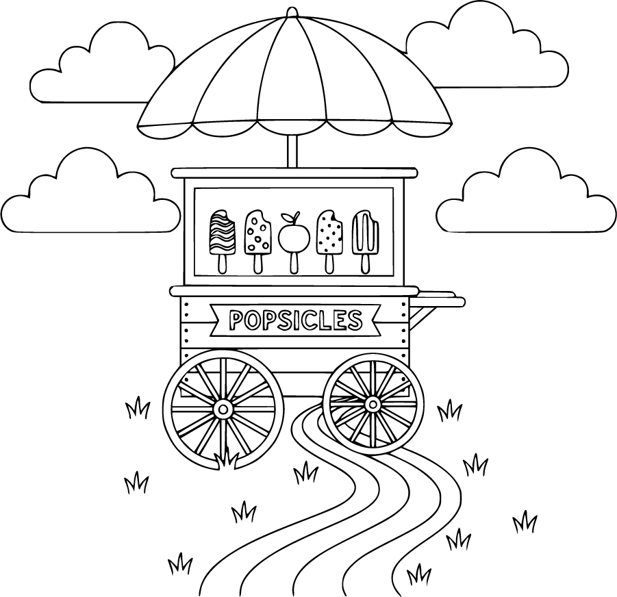 popsicle cart in park