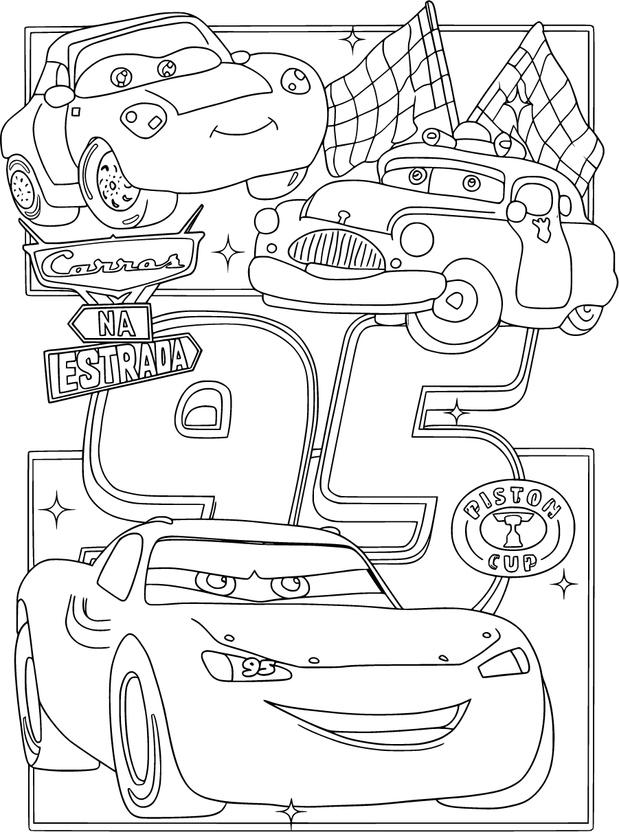 Lightning McQueen with 95