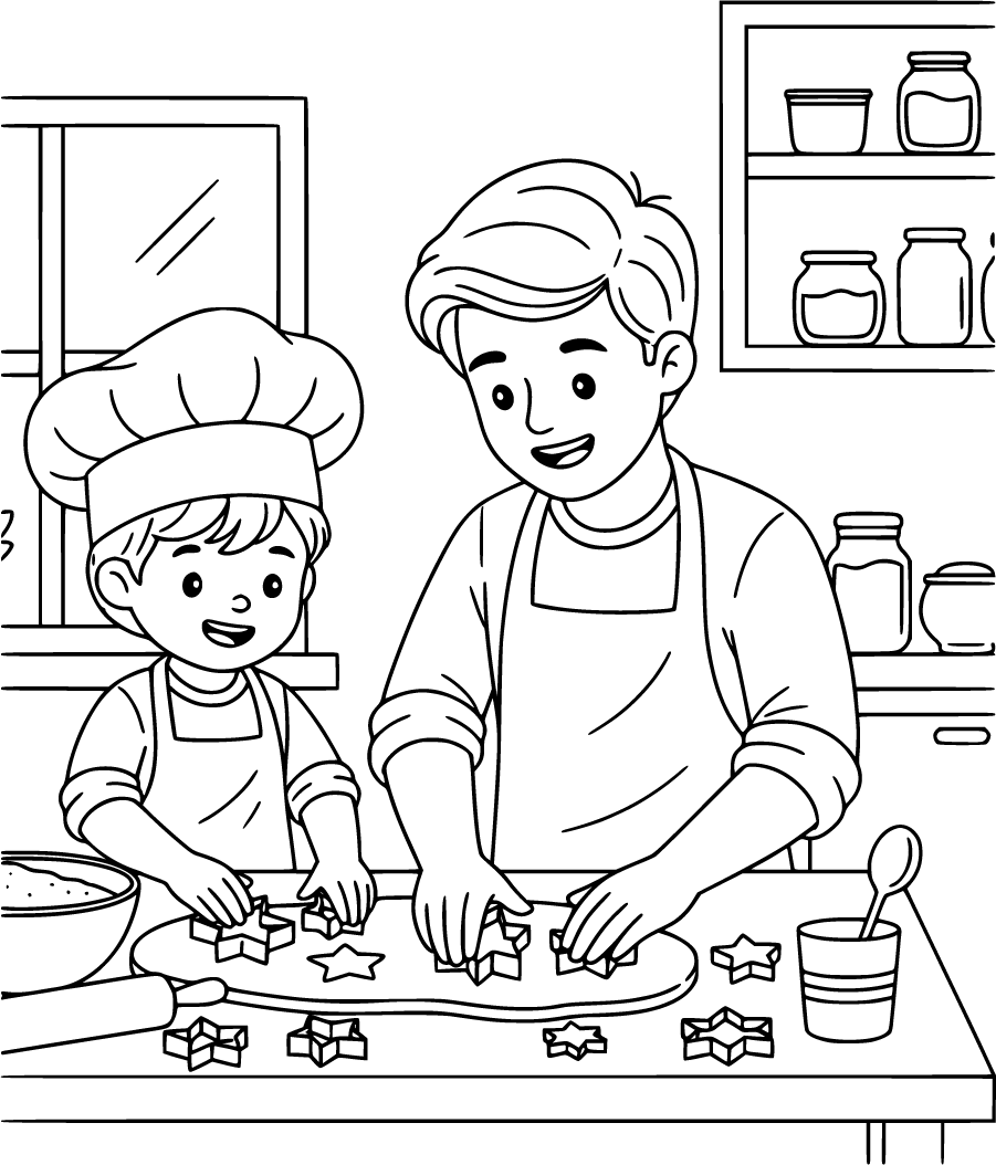 baking cookies together
