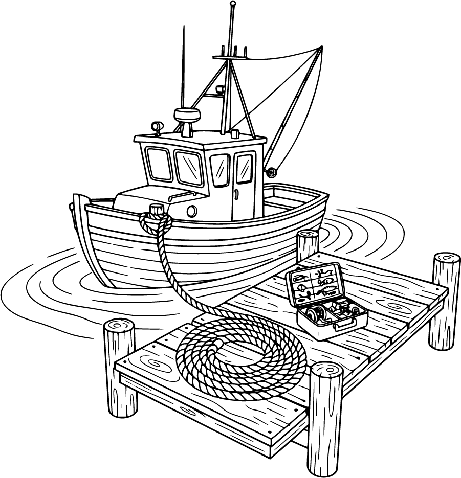 fishing boat at dock